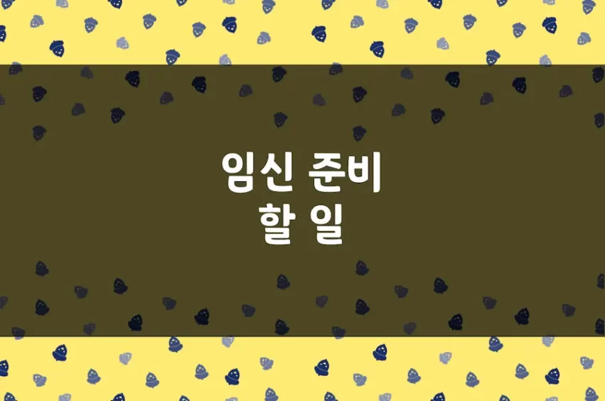 임신 준비, 임신 계획 중일 경우 해야 할 일, 사전 준비 사항