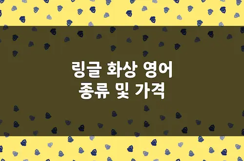 링글 영어 가격, 원어민 화상 영어, AI 화상 영어 가격 정보 정리