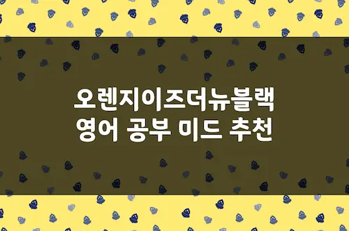 오렌지 이즈 더 뉴 블랙 영어 공부 미드 추천, 감옥 생활을 다룬 드라마