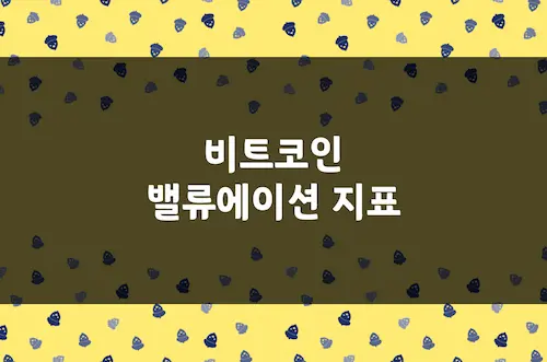 비트코인 밸류에이션 지표, MVRV, NVT Ratio, S2F, 등