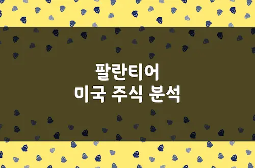 팔란티어 주가, 매출액 및 마진, 경쟁 우위, 성장 전망 (PLTR)